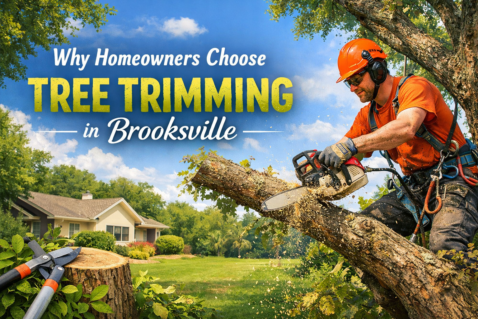 Why Homeowners Choose Tree trimming in Brooksville