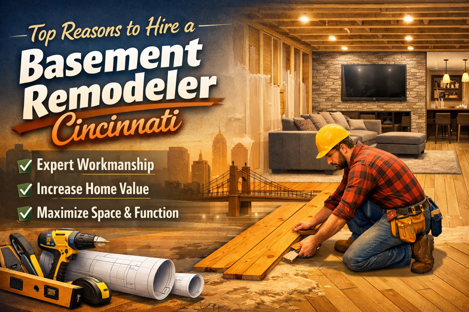 Top Reasons to Hire a Basement Remodeler Cincinnati