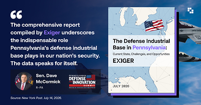 Exiger’s Pennsylvania Defense & Innovation Summit Report Released at U.S. Army War College