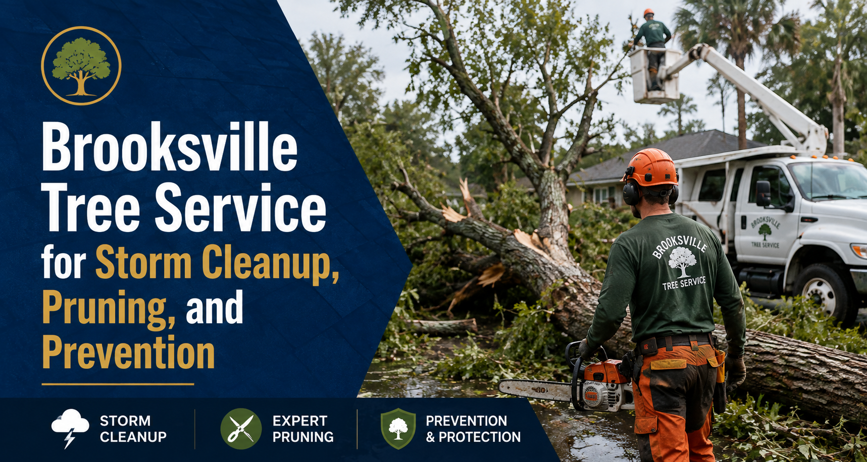Brooksville Tree Service for Storm Cleanup, Pruning, and Prevention