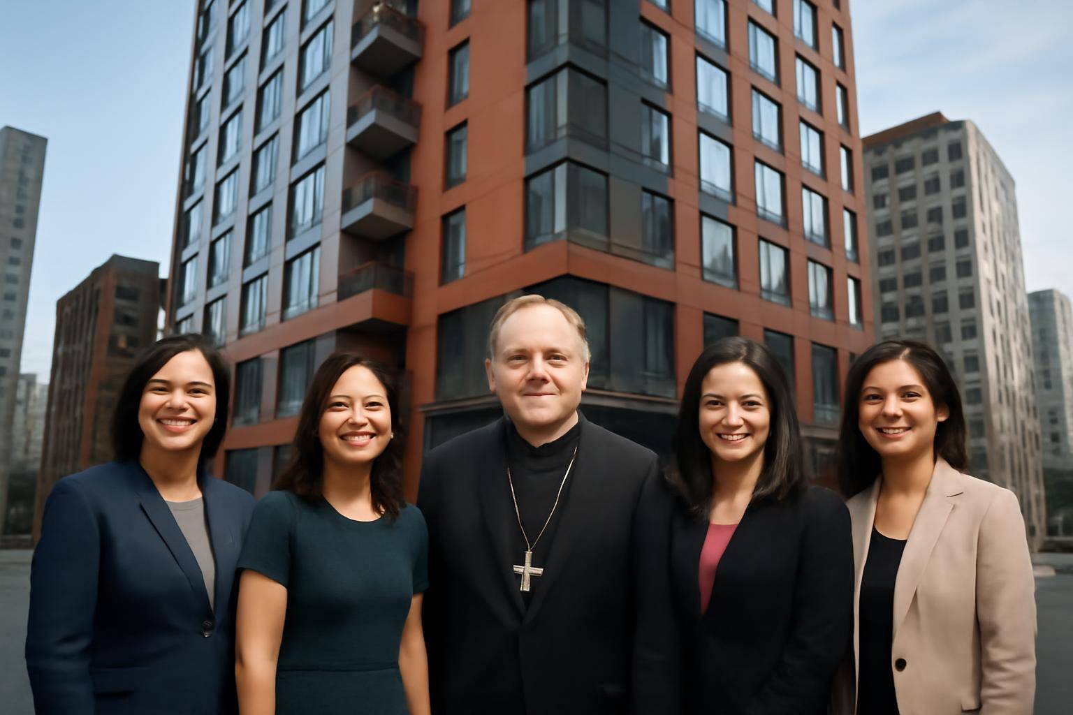 LIEUTENANT GOVERNOR KIM DRISCOLL, MAYOR MICHELLE WU, ARCHBISHOP RICHARD G. HENNING, ST. FRANCIS HOUSE, THE PLANNING OFFICE FOR URBAN AFFAIRS AND HOUSING & LIVABLE COMMUNITIES SECRETARY JUANA MATIAS CELEBRATE COMPLETION OF 19-STORY RESIDENTIAL TOWER WITH 126 MIXED-INCOME RENTAL UNITS ON LAGRANGE STREET IN DOWNTOWN BOSTON